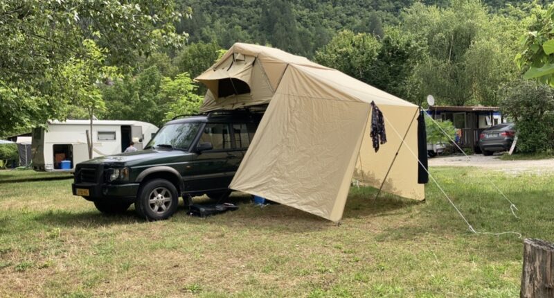 Daktent 140 x 220 inclusief condensmatras - topper - instaptent