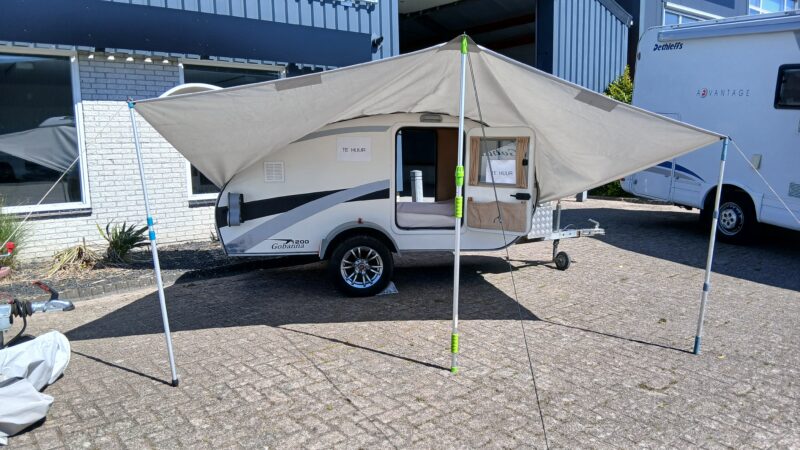gobanna 1200 met keuken en koelkast alles in 1 mini caravan