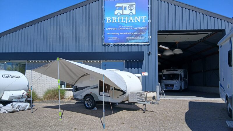 gobanna 1200 met keuken en koelkast alles in 1 mini caravan