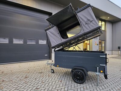 Daktent op aanhangwagen