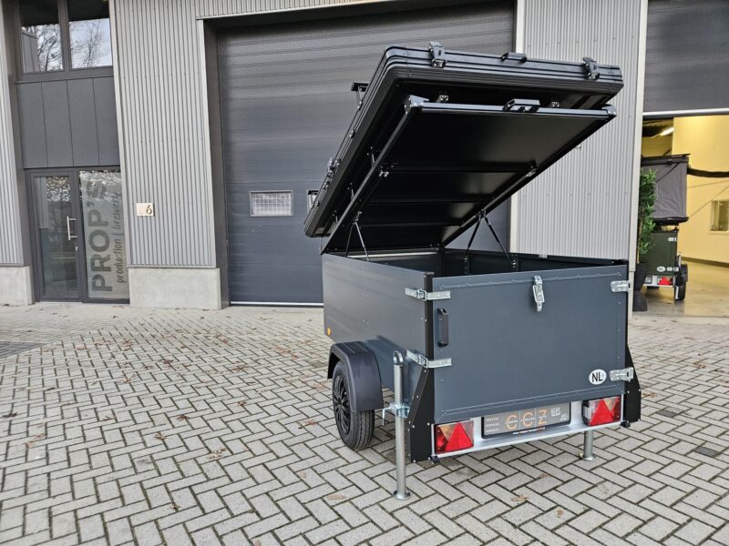 Daktent op aanhangwagen